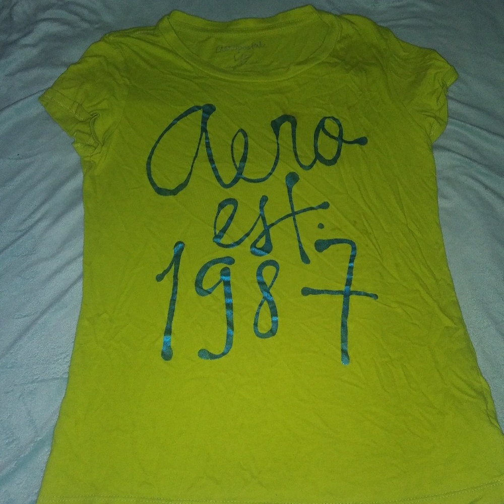 Neon yellow / green aeropostal shirt